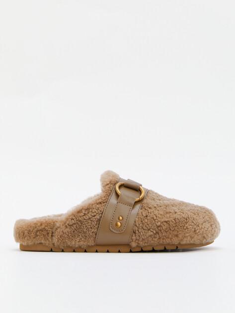 TENDANCE Slippers (natural fur/genuine leather)