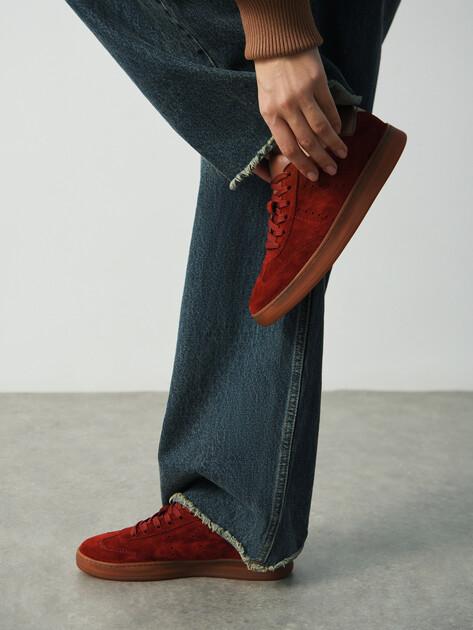 MAISON DAVID Sneakers (natural suede/natural rubber sole)