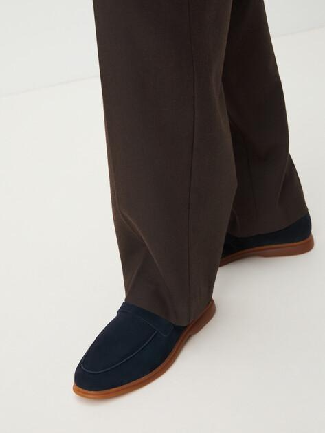 MAISON DAVID Loafers (natural suede/natural rubber sole)