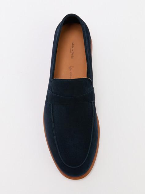 MAISON DAVID Loafers (natural suede/natural rubber sole)