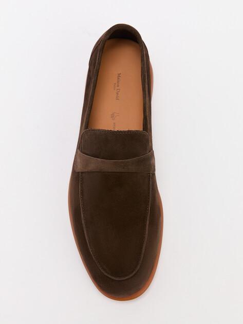 MAISON DAVID Loafers (natural suede/natural rubber sole)