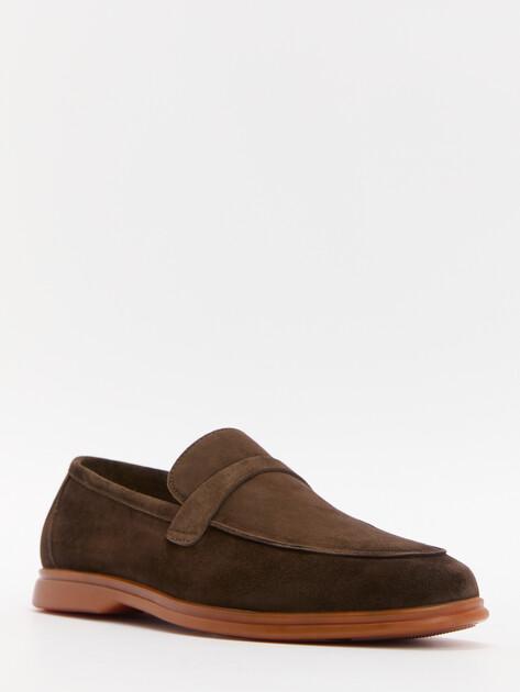 MAISON DAVID Loafers (natural suede/natural rubber sole)