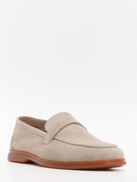 MAISON DAVID Loafers (natural suede/natural rubber sole)