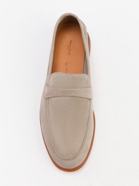 MAISON DAVID Loafers (natural suede/natural rubber sole)