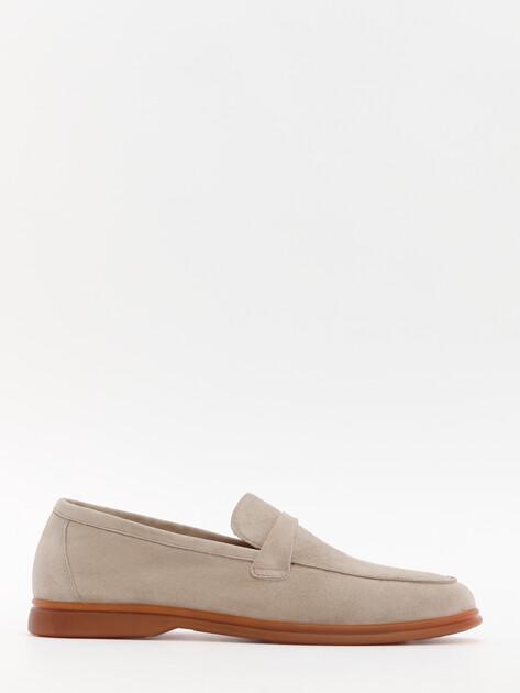 MAISON DAVID Loafers (natural suede/natural rubber sole)