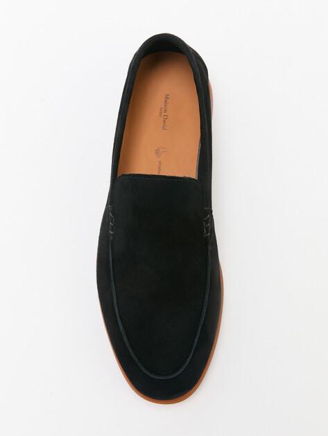 MAISON DAVID Loafers (natural suede/natural rubber sole)