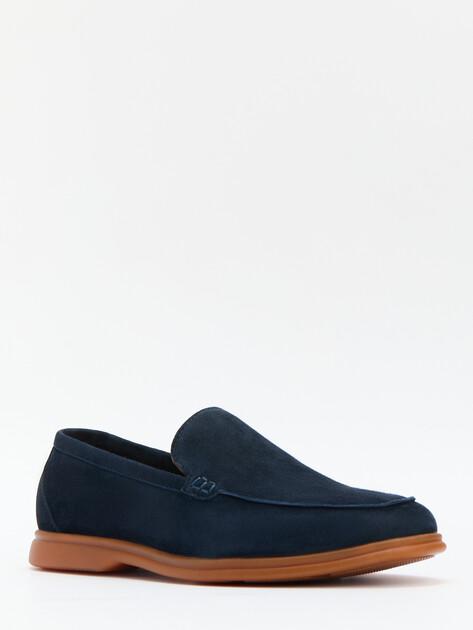 MAISON DAVID Loafers (natural suede/natural rubber sole)