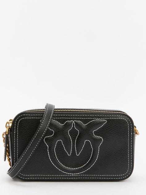 PINKO Carrie Camera Case Crossbody Bag (Genuine Leather)