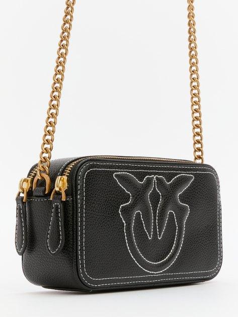 PINKO Carrie Camera Case Crossbody Bag (Genuine Leather)