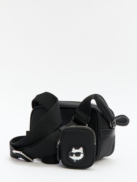 KARL LAGERFELD Ikon Nylon Camera Bag (Nylon/Faux Leather)