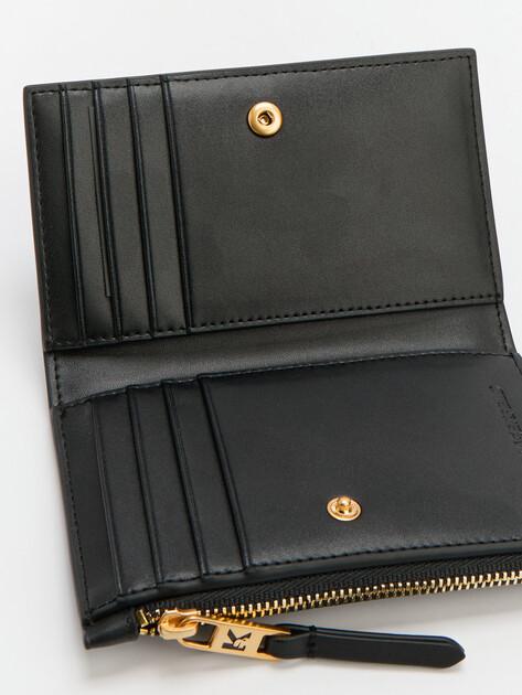 KARL LAGERFELD Портмоне k/signature slim bifold wallet (натуральная кожа/текстиль)