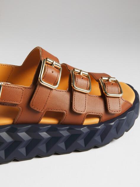 4CCCCCEES Jabara Hash Sandals (Genuine Leather)