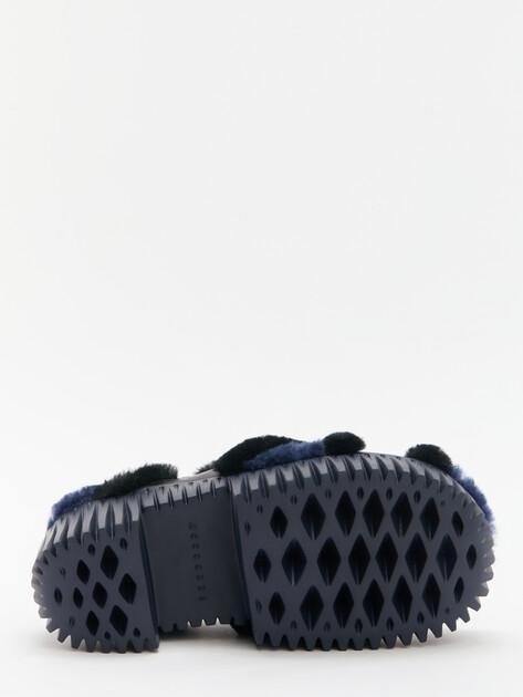 4CCCCCEES Plia Puffy Sandals (genuine leather/genuine fur)