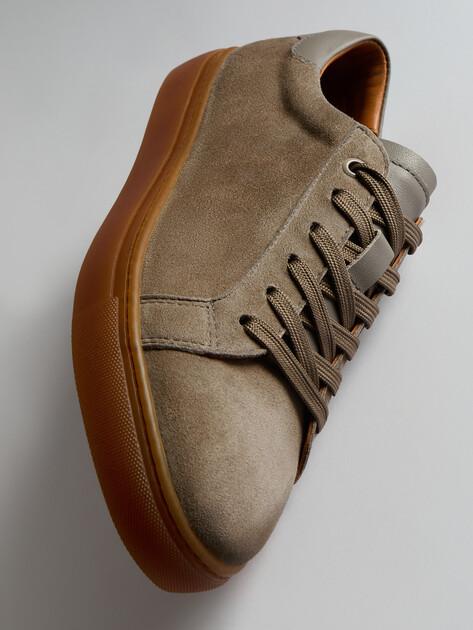MAISON DAVID Sneakers (natural suede/natural rubber sole)