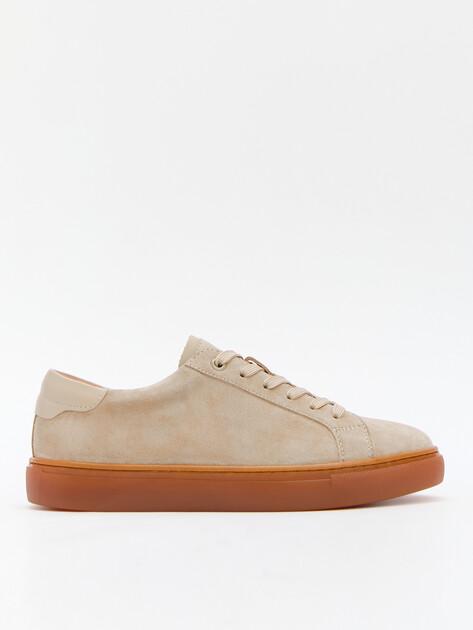 MAISON DAVID Sneakers (natural suede/natural rubber sole)
