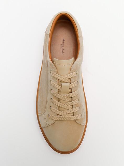 MAISON DAVID Sneakers (natural suede/natural rubber sole)