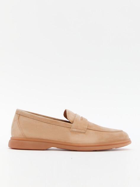 MAISON DAVID Loafers (natural suede/natural rubber sole)