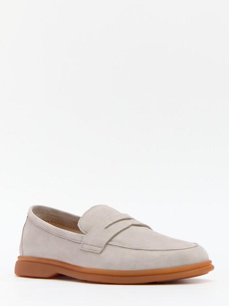 MAISON DAVID Loafers (natural suede/natural rubber sole)
