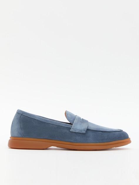 MAISON DAVID Loafers (natural suede/natural rubber sole)