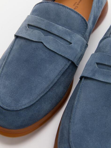 MAISON DAVID Loafers (natural suede/natural rubber sole)
