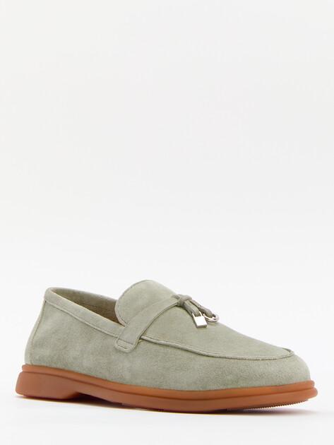 MAISON DAVID Loafers (natural suede/natural rubber sole)