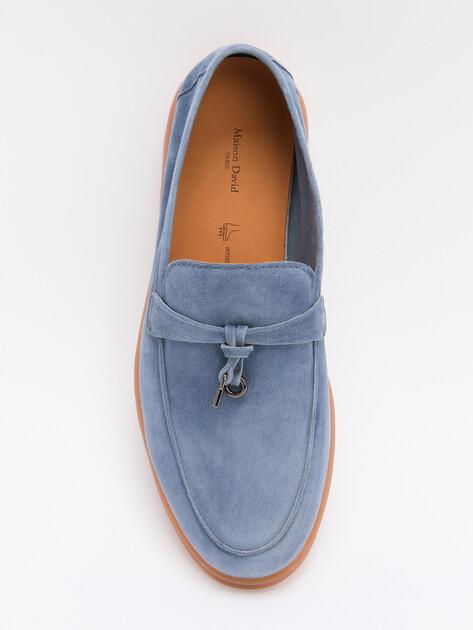 MAISON DAVID Loafers (natural suede/natural rubber sole)
