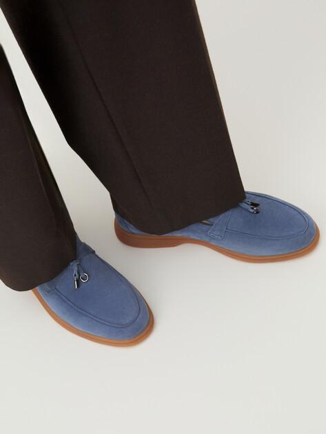 MAISON DAVID Loafers (natural suede/natural rubber sole)