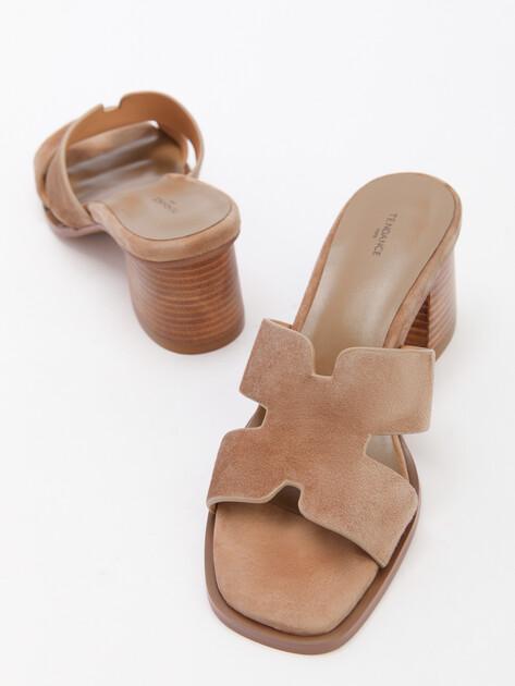 TENDANCE Mules (natural suede)