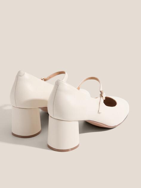 TENDANCE παπούτσια Mary Jane (γνήσιο δέρμα)