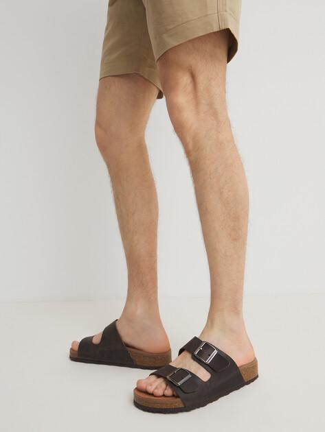 BIO GREEN Flip-flops (natural nubuck)
