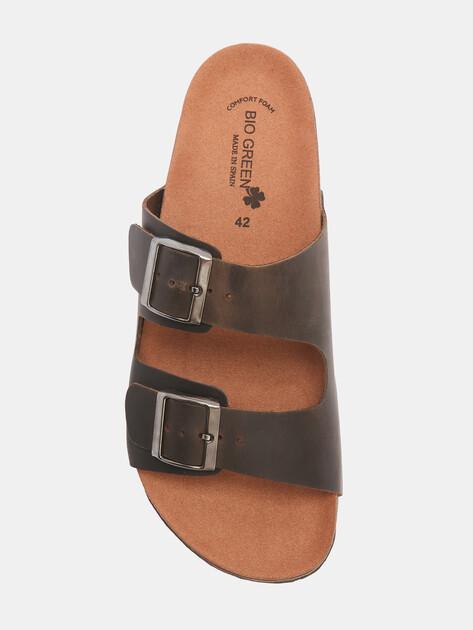 BIO GREEN Flip-flops (natural nubuck)