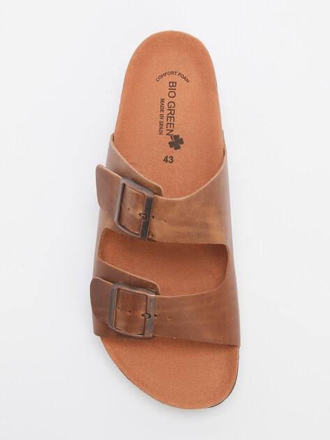 BIO GREEN Flip-flops (natural nubuck)