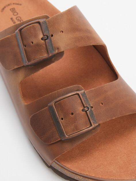 BIO GREEN Flip-flops (natural nubuck)