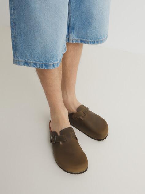 BIO GREEN Flip-flops (natural nubuck)