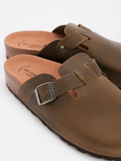 BIO GREEN Flip-flops (natural nubuck)