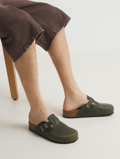 BIO GREEN Flip-flops (natural nubuck)