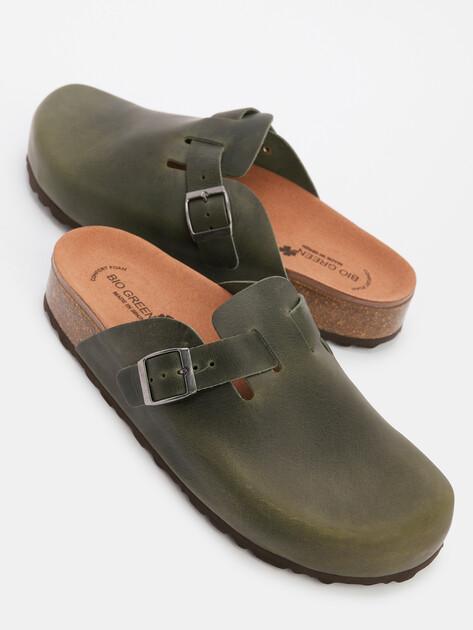 BIO GREEN Flip-flops (natural nubuck)