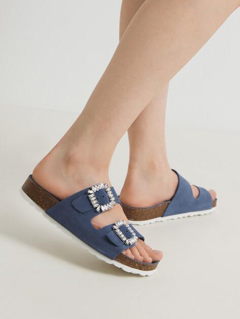 BIO GREEN Flip-flops (natural suede)