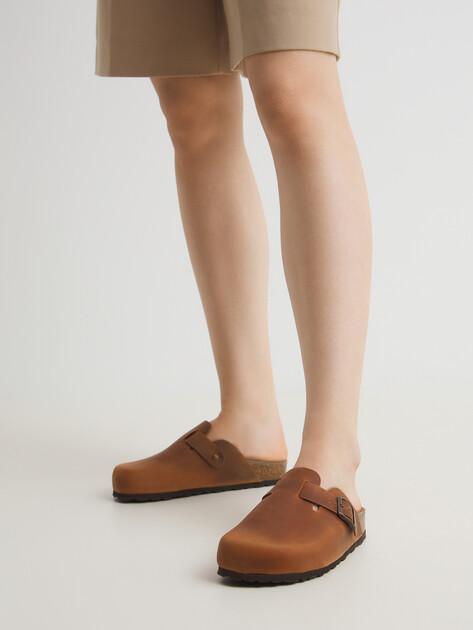 BIO GREEN Flip-flops (natural nubuck)