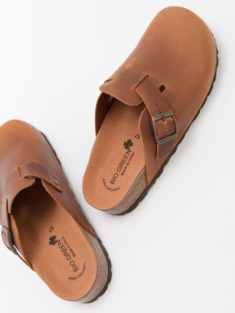 BIO GREEN Flip-flops (natural nubuck)