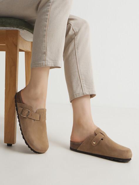 BIO GREEN Flip-flops (natural suede)
