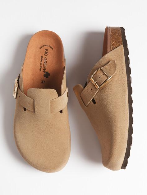 BIO GREEN Flip-flops (natural suede)