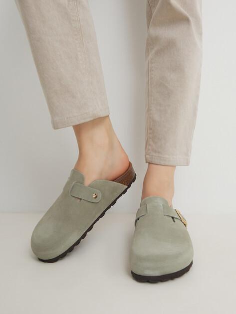 BIO GREEN Flip-flops (natural suede)