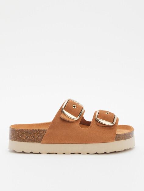 BIO GREEN Flip-flops (natural suede)