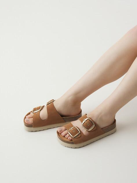 BIO GREEN Flip-flops (natural suede)