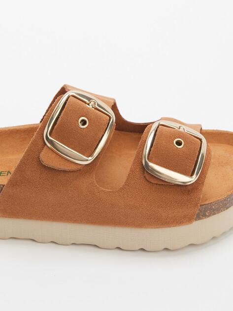 BIO GREEN Flip-flops (natural suede)