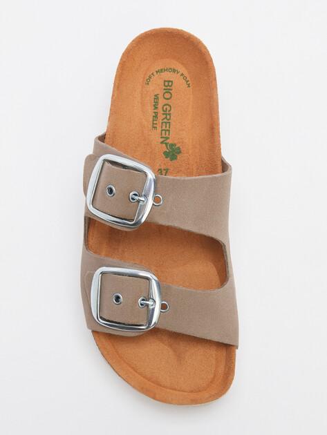 BIO GREEN Flip-flops (natural suede)