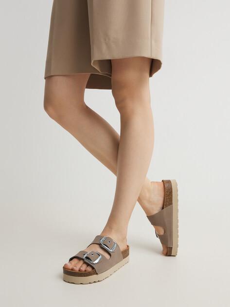 BIO GREEN Flip-flops (natural suede)