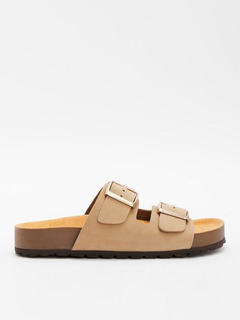 BIO GREEN Flip-flops (natural nubuck)