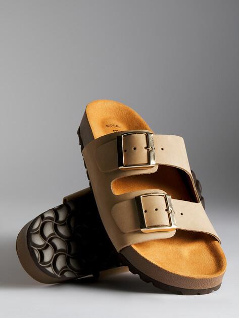 BIO GREEN Flip-flops (natural nubuck)